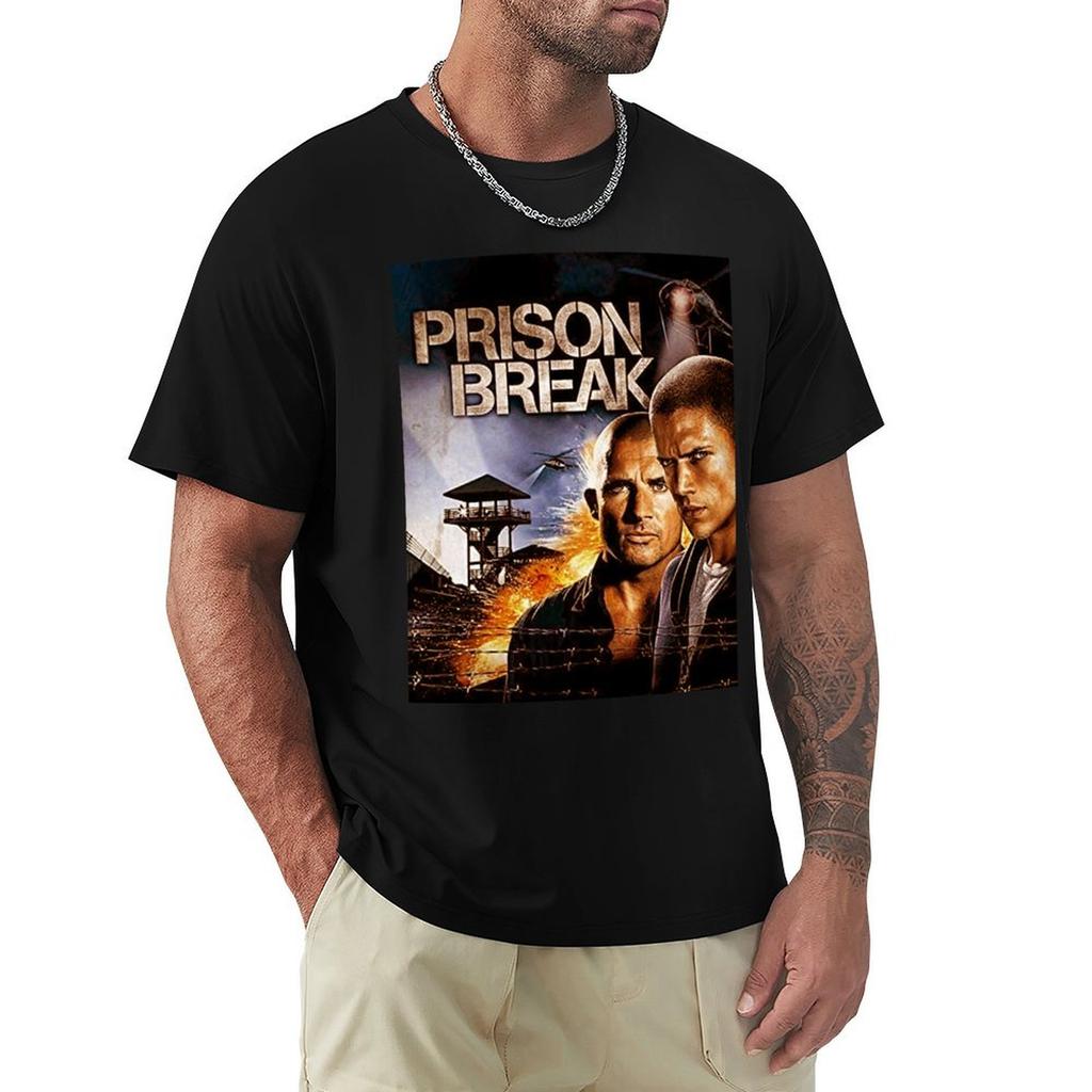 Prison Break TShirt Daily Work Short Sleeve Top