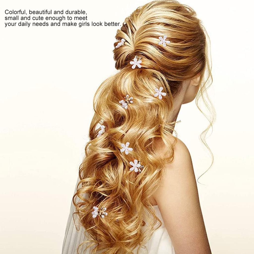 18pcs Mini Flower Hair Claw Clips Small Flower Hair Clamps All Matching Sweet Hair Clips for Girls Women