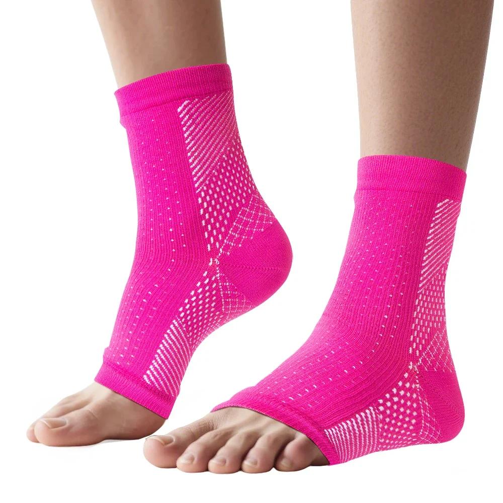 1Pair Neuropathy Socks For Women And Men,Toeless Compression Socks,Soothe Relief Compression Socks For Plantar Fasciitis