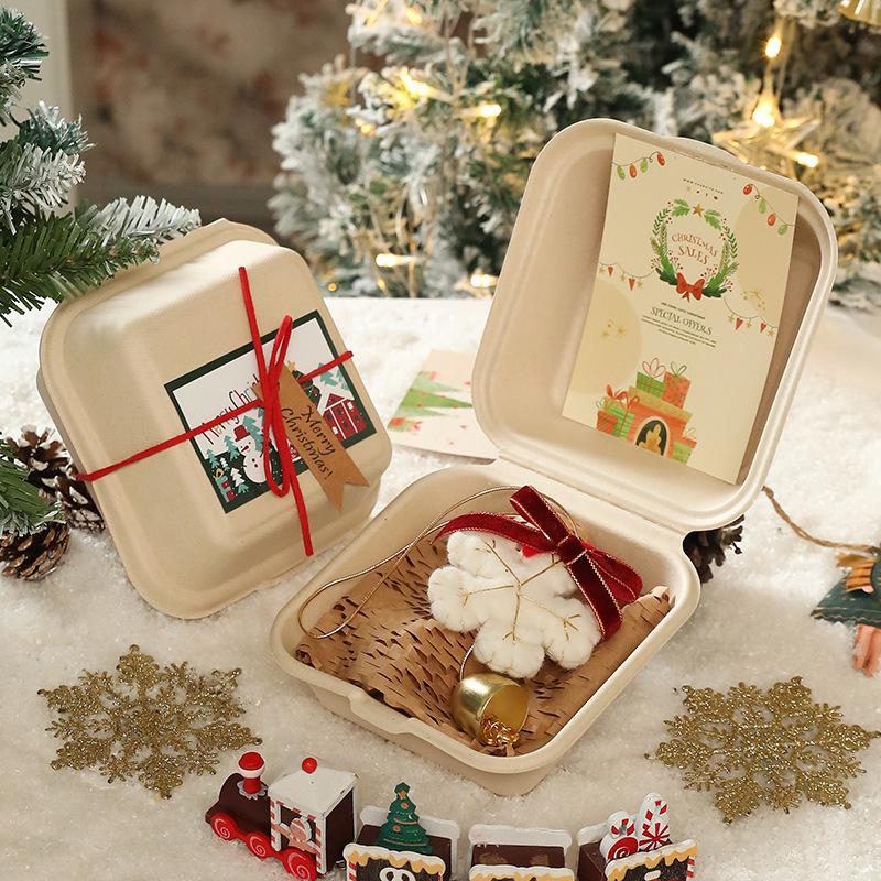 Ornements Peluches Arbre de Noël faits à la main et Décorations Clochettes Nouvel An pour Suspendre dans la Voiture