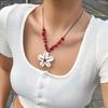 Shell Flower Pendant Necklace Ethnic Style Clavicle Chain Choker Neck Chain