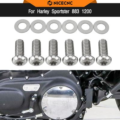 For Harley Sportster 883 Super Low XL883L 2011-2019 Derby Cover Screws Sportster 1200 Custom XL1200C Iron 883 XL883N XL1200NS