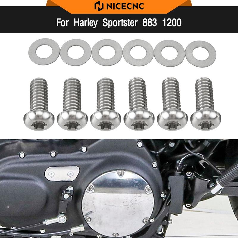 For Harley Sportster 883 Super Low XL883L 2011-2019 Derby Cover Screws Sportster 1200 Custom XL1200C Iron 883 XL883N XL1200NS