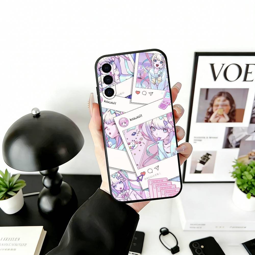 k-KAngel Phone Case For Samsung Galaxy A73,A72,A71,A70,A53,A52,A51,Others Soft Black Cover