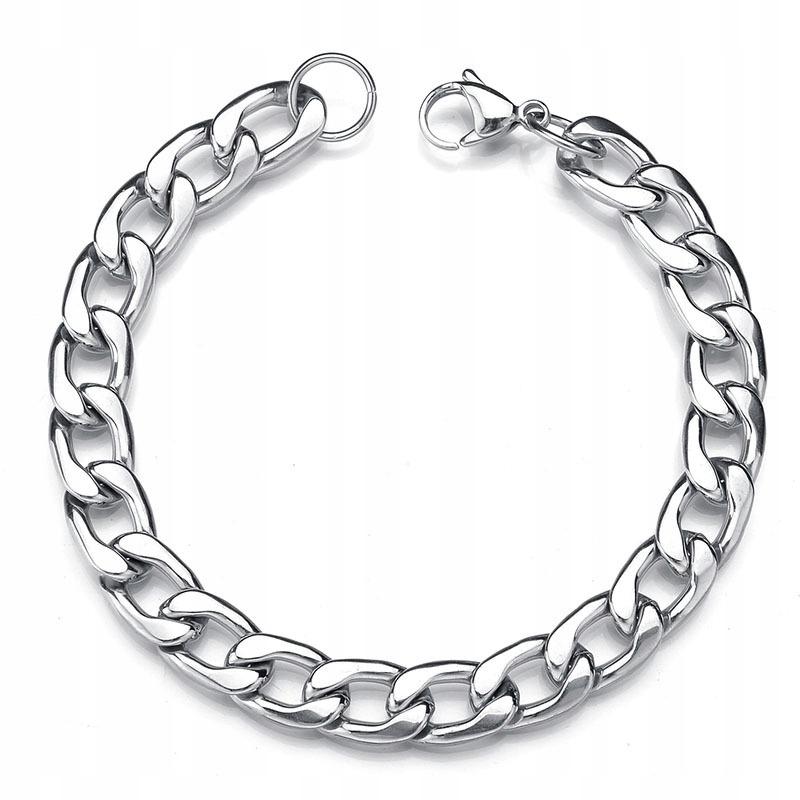 DIAMOND Silver Men' Bracelet 18cm Bracelet + FREE