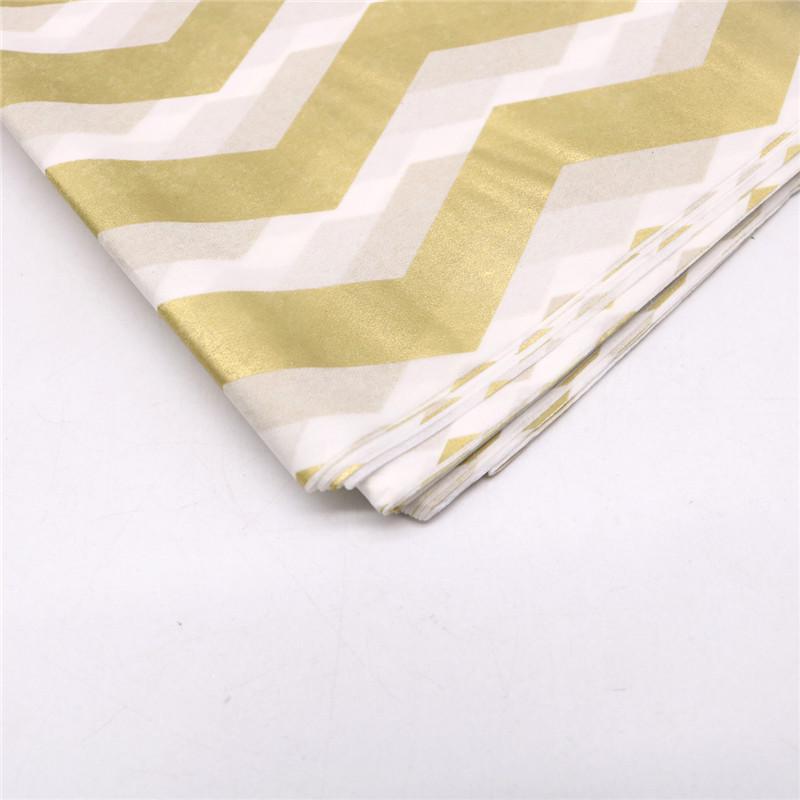 Gold & Silber Blumenmuster Seidenpapier - Punkt- & Streifendesigns für Frischblumenverpackung