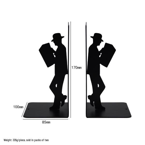 Creative Metal Desktop Book Stand Holder - Reader Shape Support for Students and Office 170*85*100 mm