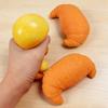 TPR Simulation Croissant Squeeze Toy Bread Shape Sensory Stress Relief Toy Decompression Simulated Food Fidget Stress