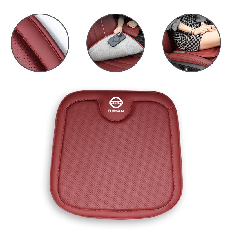 Leather Car Seat Comfort Ventilate Cushion Pad All-Season Auto Seat Cover For Nissan X-Trail Qashqai Kicks T32 Juke Tiida Altima