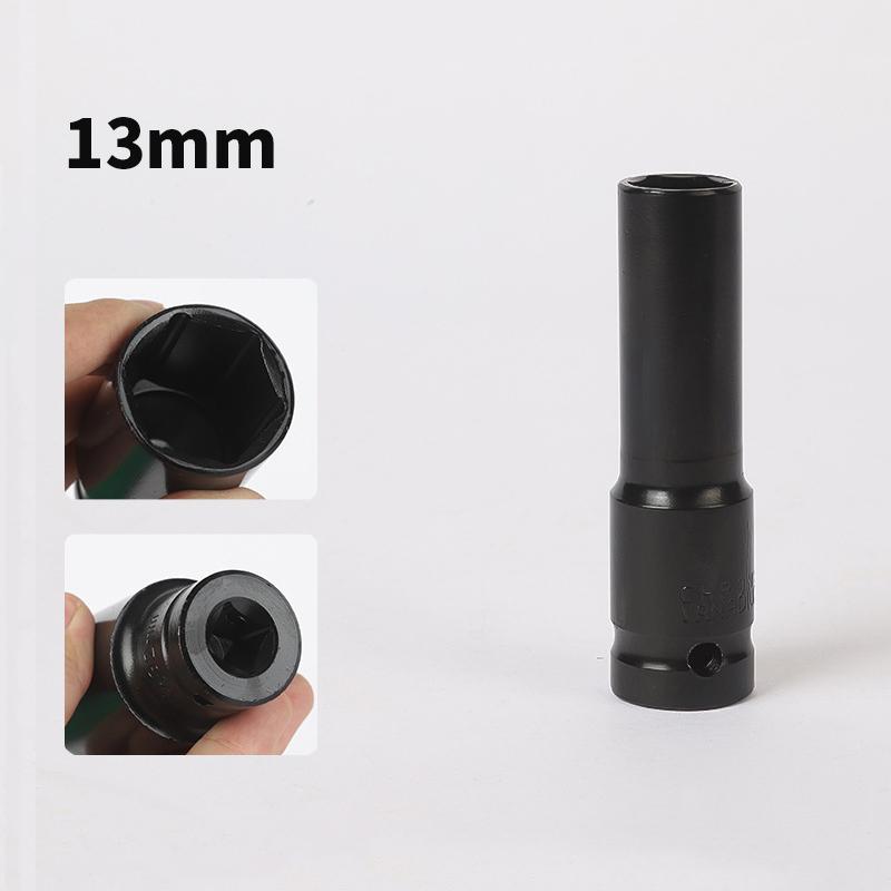 10Pcs 1/2 Inch Drive Metric Impact Socket Set Deep Universal For Pneumatic Air Tools