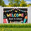 Student Banner Vibrant Colors Welcome Banner Educational Banner Decorative Flags Welcome Sign For Welcome Ceremony Indoor
