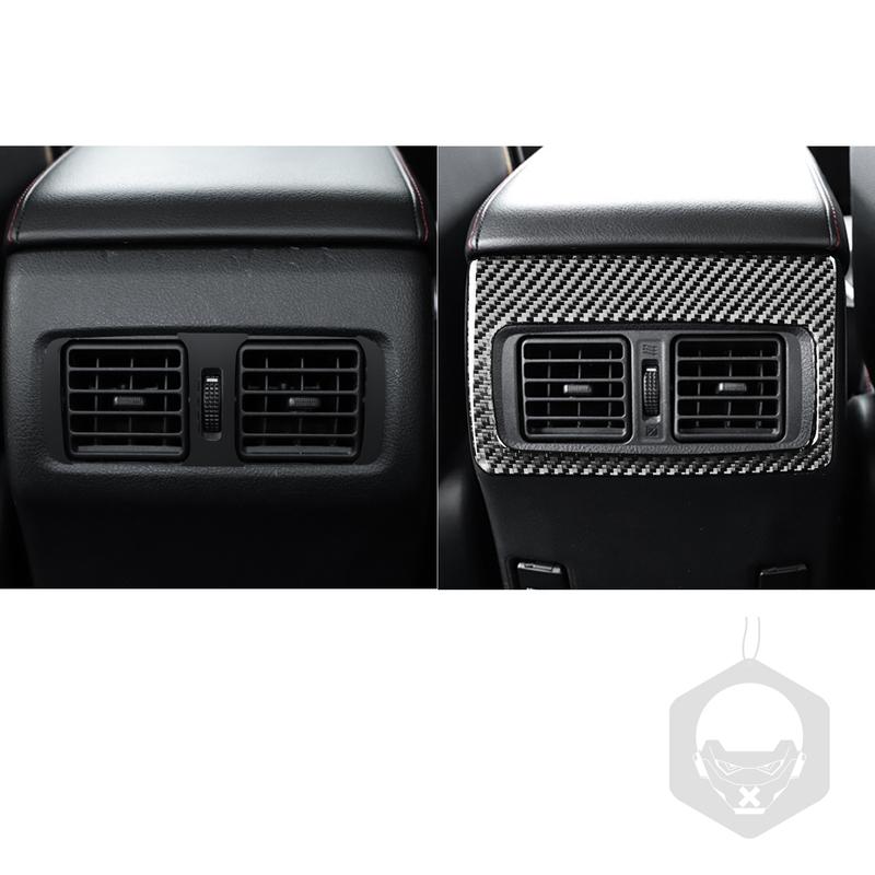 For Toyota 4runner 2010- Carbon Fiber Rear Central Air Vent Panel Trim Frame Car Accessories Interior Decorative Stickers