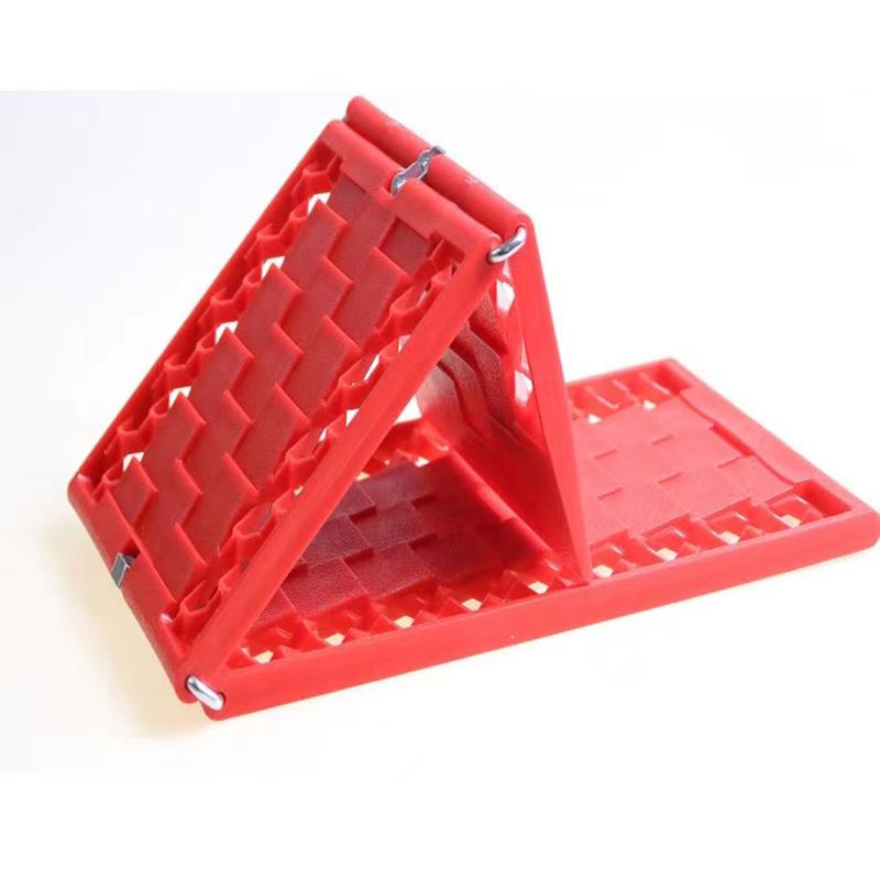 2PCS Portable Foldable Car Escape Mat Non-Slip Pad Fit All-Weather Auto Traction Mat Tire Grip Aid Ideal for Snow Ice Mud