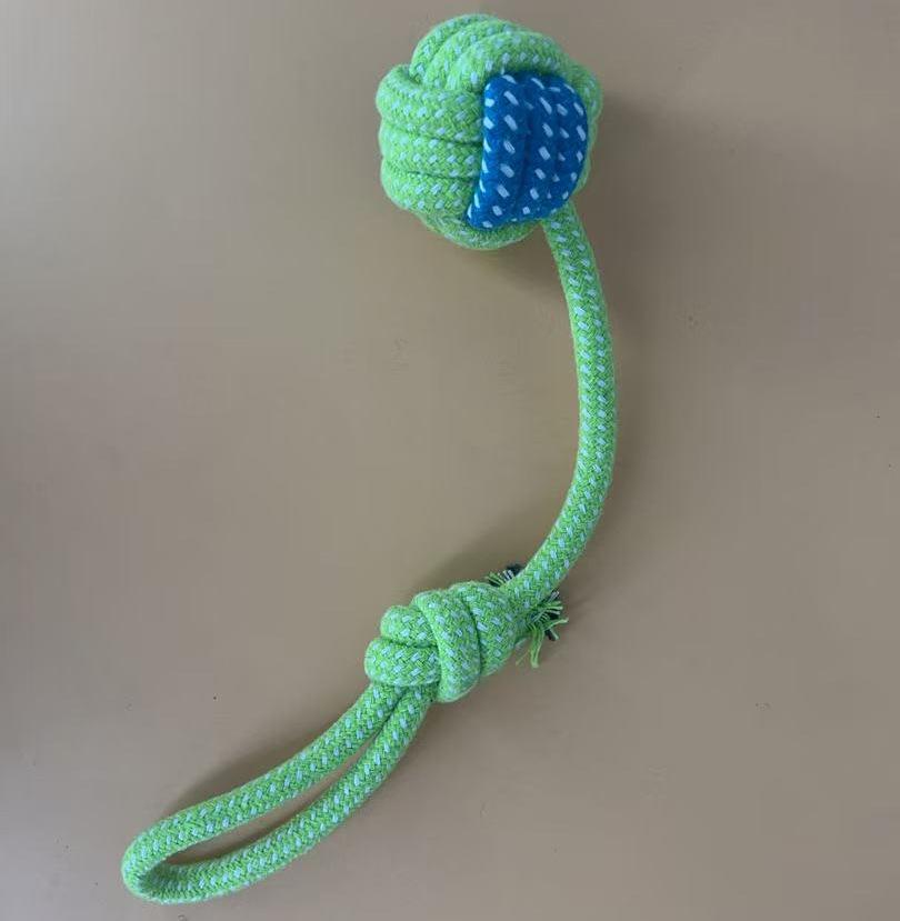 Durable Dog Flying Disc, Ball, Rope, and Carrot Teething Toy Set for Puppies.