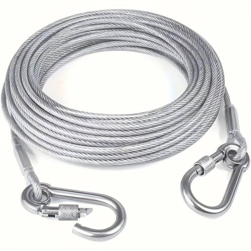 Anti-rust Dog Tie Out Cable Bite-proof Clothesline Tent Rope Dogs Strap  Walking The Dog