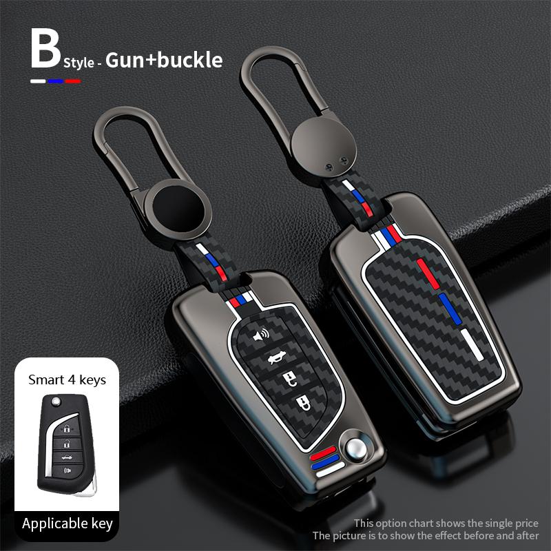 

Чехол для дистанционного ключа автомобиля из цинкового сплава, полный держатель для Toyota Auris Corolla Reiz Avensis Verso Yaris Aygo Rav4 Scion TC IM 2015