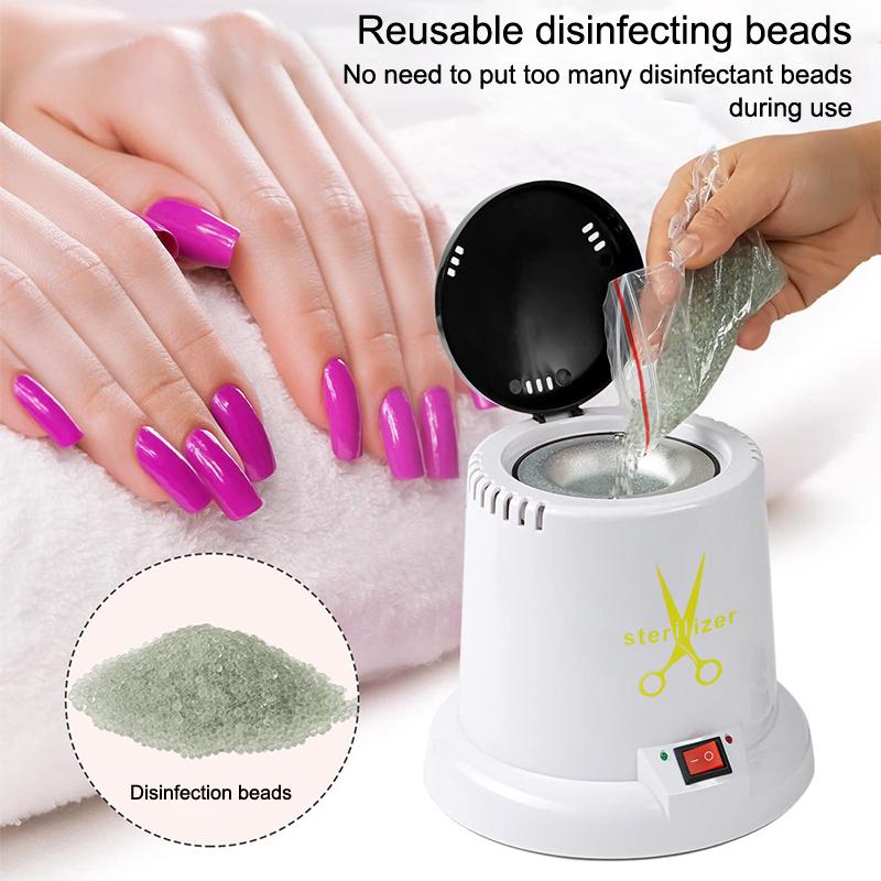 Manicure Nail Tool Sterilizer 1pcs High Temperature Disinfectant Cleaner Pot Professional Salon Spa Hygiene Machine