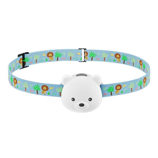 

Мультяшный светодиодный налобный фонарь, супер яркий, с высоким световым потоком, водонепроницаемый, перезаряжаемый, регулируемый, детский налобный фонарь-фонарик с красным светом Bear