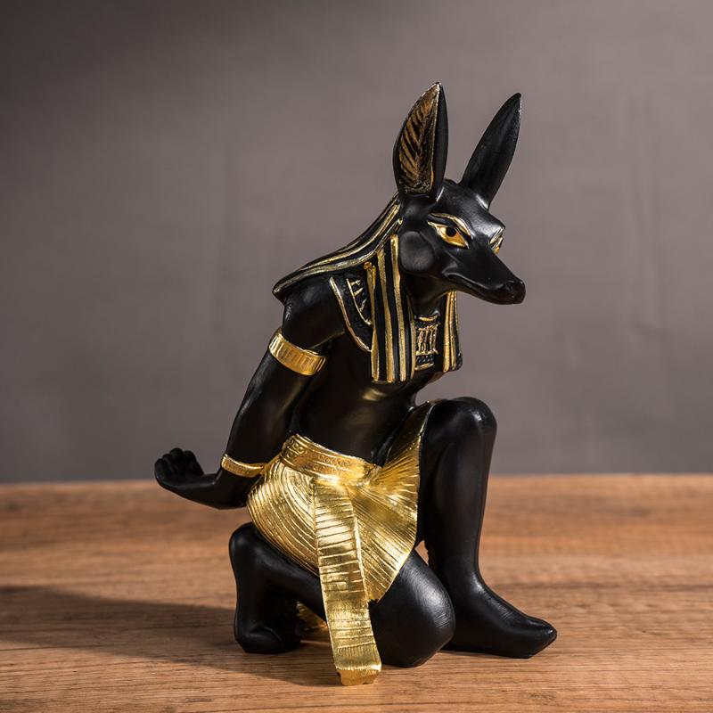 Anubis Resin Crafts Home Living Room Decorated Souvenirs Creative Ancient Egyptian Wine Rack