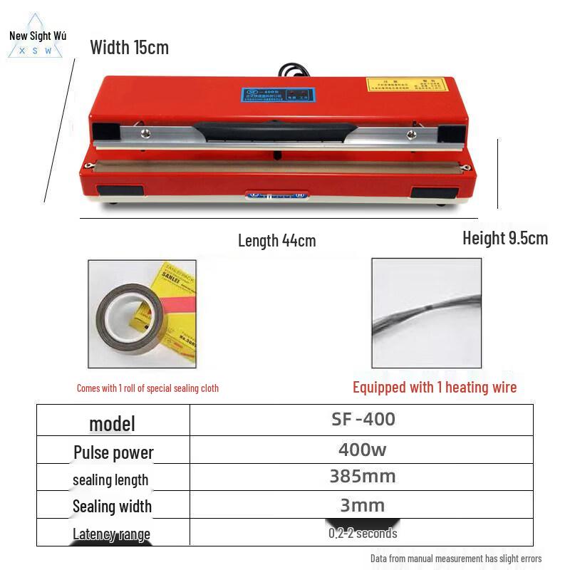 UOZO Stainless Steel Hand Press Sealing Machine