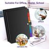 2pcs A4 Plastic Expanding Accordion Folders, Document Sorters, 7 Pockets with Snap Closures, Suitable for Home and Office.