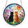 Yousheng Acrylic Puzzle Suncatcher DIY Jigsaw Puzzle Suncatcher Kit with UV Printed Design Colorful Window Hanging Ornament for Home Garden Decor