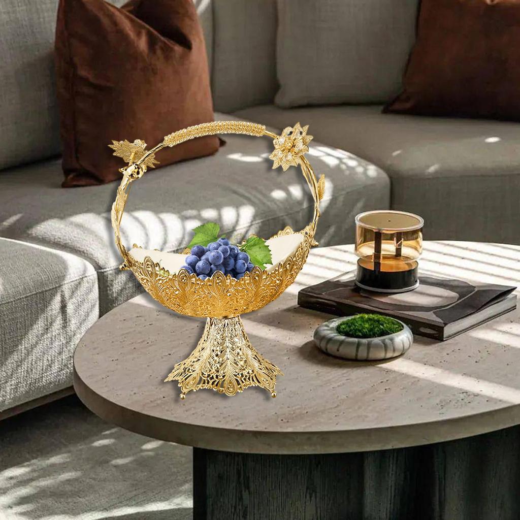 Hollow Out Fruit Plate Decorative Creative European Candy and Fruit Plate for