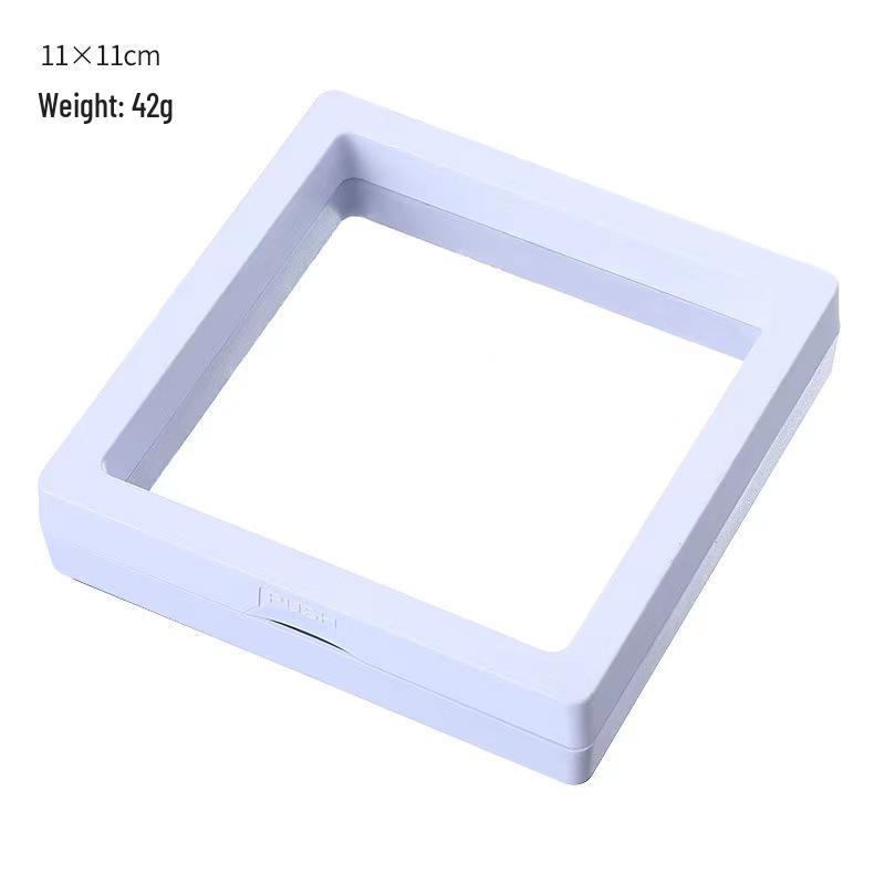 Portable Transparent Jewelry Display Box with Anti-Oxidation PE Film for Earrings and Necklaces
