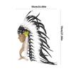 Authentic Local American Feather Headdress For Cultural Festivals Costume Parties And Stage Performances Lightweight Design Nature Friendly Materials