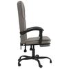 Office Chair with Reclining Function Taupe Fabric