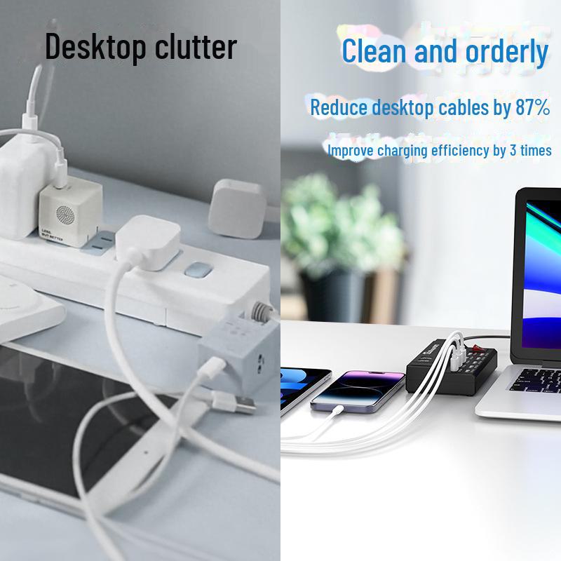 12portová chytrá USB nabíječka 5V2A pro Xiaomi, Samsung, Huawei, Apple, Vivo