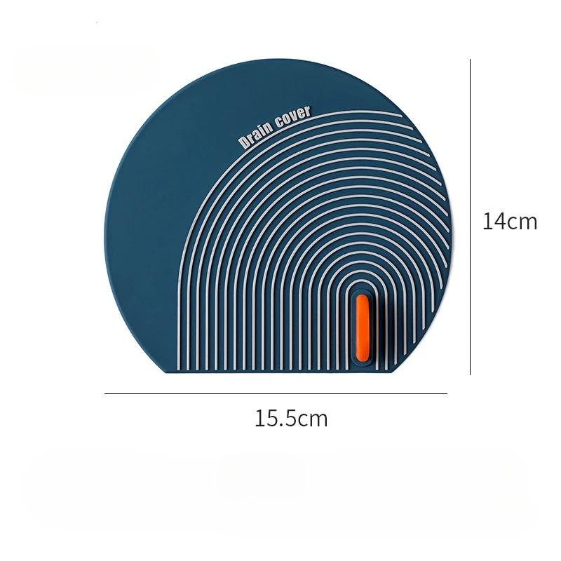 Silicone Sink Mat 1 Pcs Floor Drain Deodorant Anti-insect Anti Odor Water Stopper Floor Drain Cover Pad for Toilet Shower Sewer