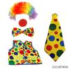 Roleplay Joker Outfit With Clown Nose And Wig Set For Cosplay Costume Events