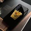 Smile face French fries Exquisite High-end PhoneCase Glass TPU PhoneCase for Samsung Galaxy S26 S25 S24 S23 S22 FE,Ultra,Plus