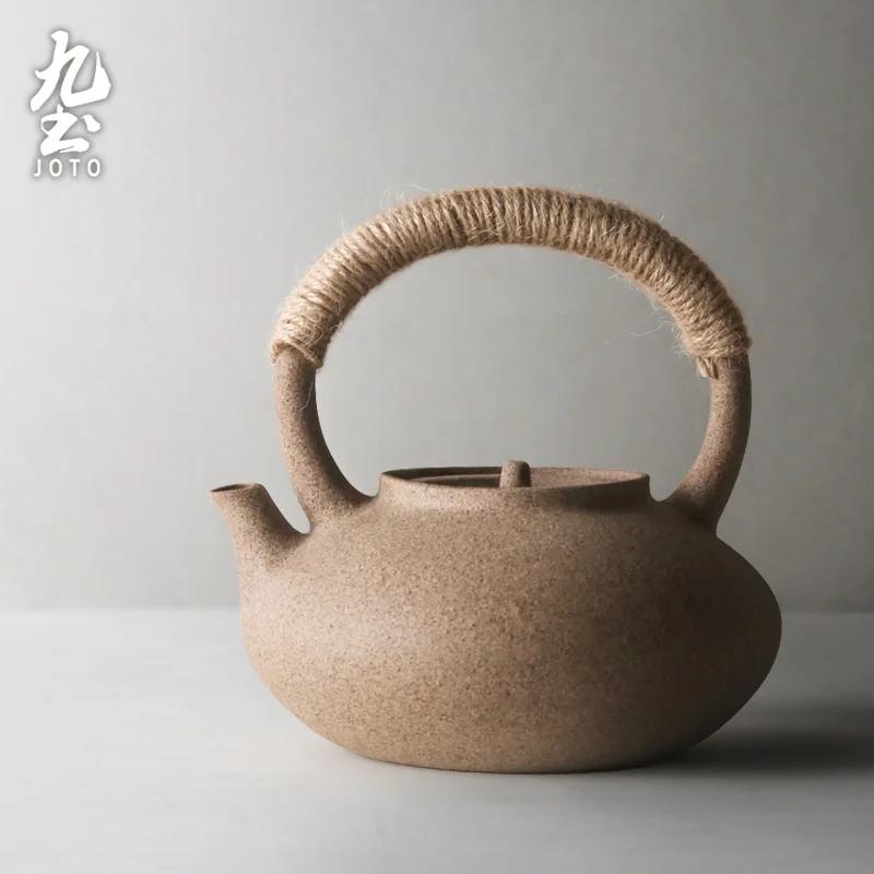 

Tea Set Stoneware Pottery Teapot Ceramic Vintage Chinese Clay Teapot Household Kung Fu Tea Tea Infuser Kitchen Accessories