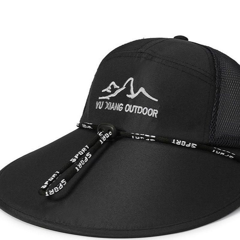 

Sun Hat Men s Dad Anti-Hat Summer Sun Hat Widened Sun Hat Breathable Summer Hat Mesh Cap Outdoor Hat Black All yards