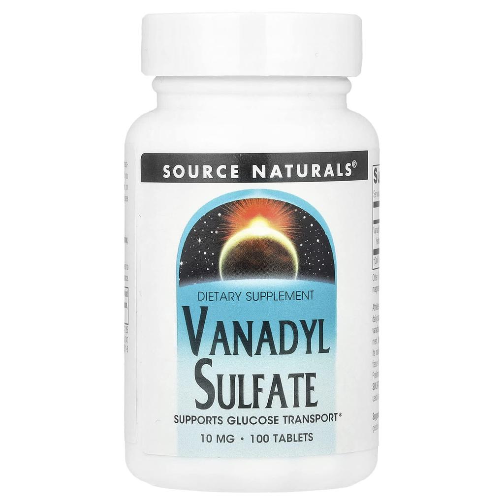 Vanadyl Sulfate, 10Mg, 100 Tablets