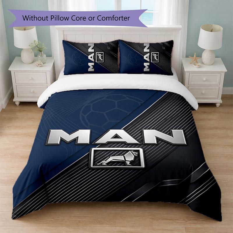Man truck Print 3Pcs Bedding Set
