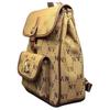 New MLB Polyester Backpack Regular Women's Beige 7ABKMD74-50BGS