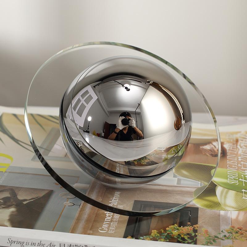 Decorazioni Ornamenti Disco Volante in Cristallo Artificiale Premium Negozio Espositore Modello Stanza Fine Soggiorno Hotel Ufficio Vendite Decorazione Peluche
