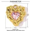 3pcs Stainless Steel Cross Charm Vintage Heart Charm Fashion Cubic Zircon Pendant  Gift