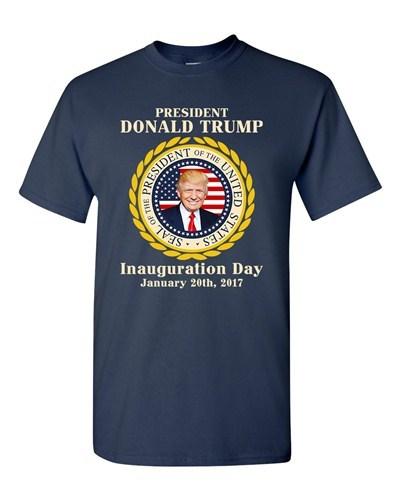 Trump Inauguration Day United States Of America USA Flag Adult DT T-Shirt Tee Unisex T-Shirt S