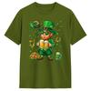 Vintage T-Shirt Summer Irish Beer Ireland Flag St Patricks Day Leprechaun Hip Hop T-Shirts for Men Wholesale Short Sleeve Tops
