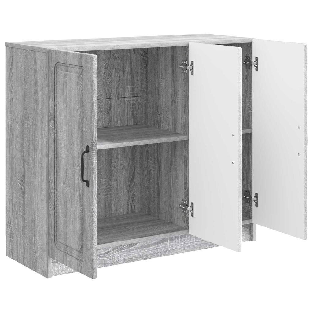 Sideboard Grey Sonoma 89 x 34.5 x 77 cm Engineered Wood