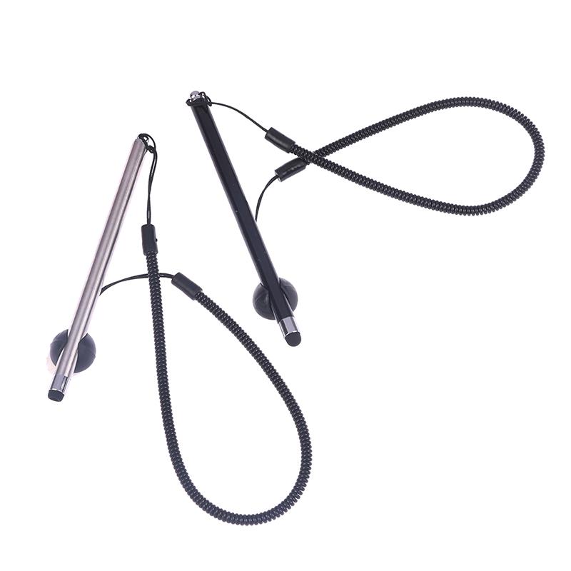 Touch Screen Mobile Phone Accessories Stylus Pen Spring Rope Capacitive Pens With Anti-loss Spring Rope And Silicone Seat
