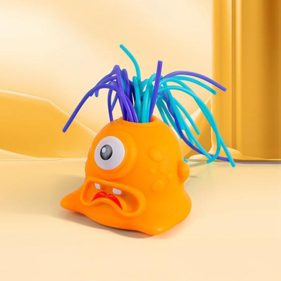 Hair Pulling Screaming Demon Toy with Light 6 Sound Effects Stress Anxiety Relief Portable Kids Teens Adults
