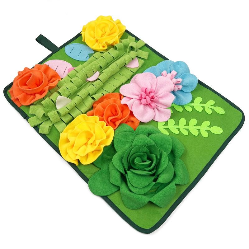 Interactive Snuffle Mat Small Pets - Slow Feeding Puzzle Toy Anti-Slip Sensory Enrichment Pad Dogs Cats