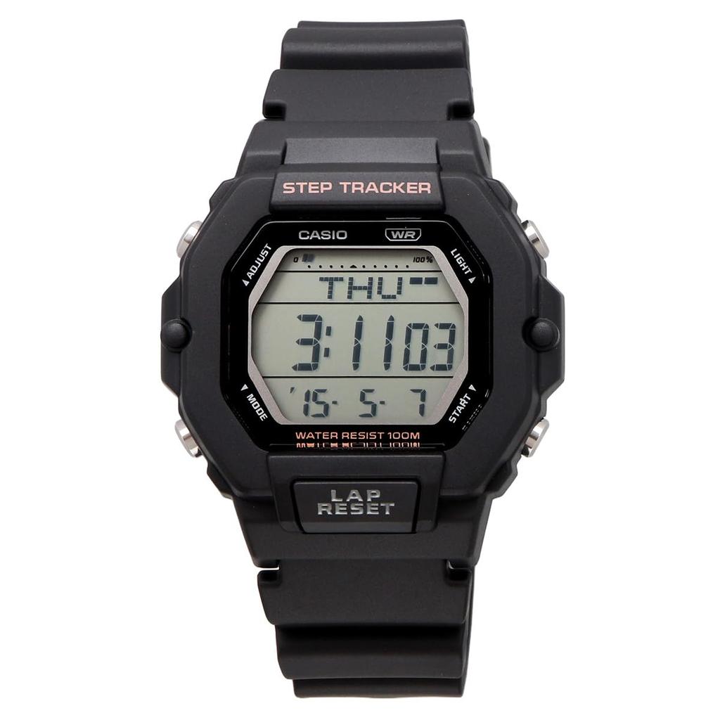Casio Digitální hodinky s krokoměrem vybaveným funkcí počítání kroků, černé, zámořské, model [Casio] LWS-2200H-1AV pro ženy [Zboží]