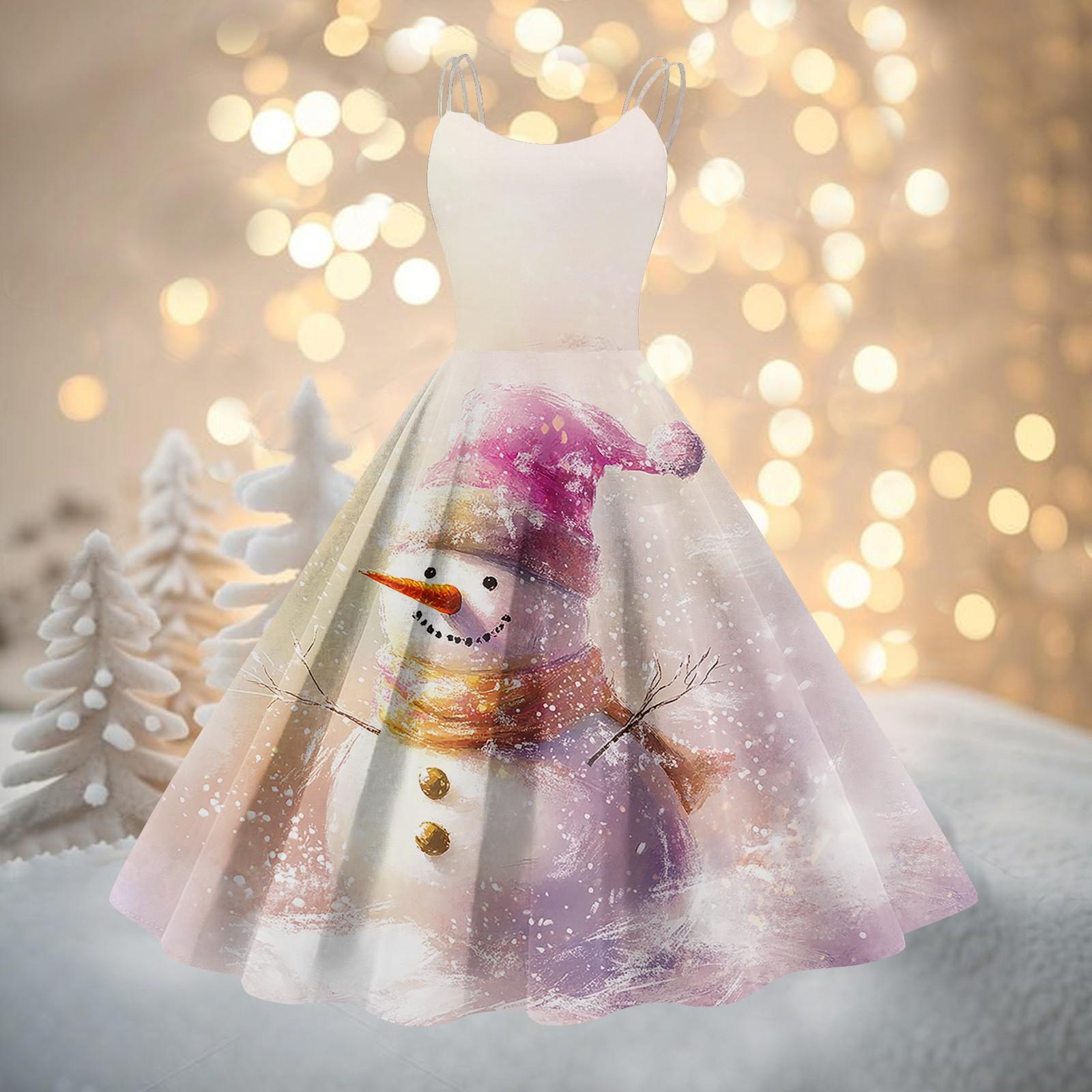 

Женское модное сексуальное коктейльное платье без бретелек с рождественским принтом в стиле панк, винтажное платье. XL жёлтый