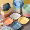 10Pcs Set Reusable Fruit & Dessert Plates - Washable, Multifunctional Snack Dishes With Built-In Base For Bones & Candy